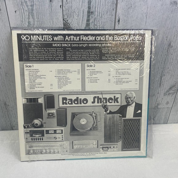 Vintage 1976 90 Minutes w Arthur Fiedler and Boston Pops Vinyl LP Record Album - Picture 2 of 2